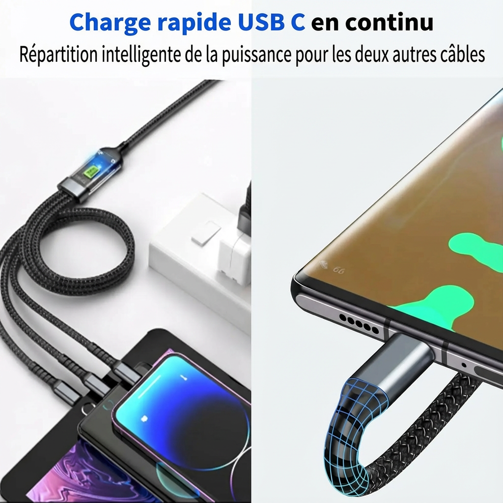 Câble multi-embouts (Ultra-Rapide)